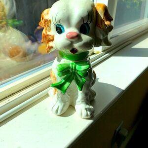 Rare Leftons ceramic dog bank